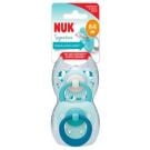 Silicone Happy Days Soother Mint And Blue 0-6 months 2 Pack