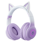 Whisker Series Bluetooth Cat Ear Headphones - Purple