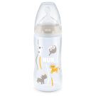 NUK First Choice Temperature Control Bottle Silicone Teat (0-6 Months) - 300ml Neutral 