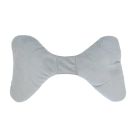 Snuggletime Angel Wings - Microbead Head Support Cushion - Grey - 37 x 23 x 6cm
