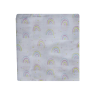 Snuggletime Cotton Muslin Receiver - Pink Rainbows - 120 x 120cm