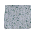 Snuggletime Bamboo Muslin Receiver - Green Leaf - 120 x 120cm