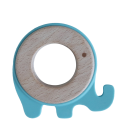 Back To Nature Silicone Teether Ring - Blue Elephant