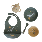 Back To Nature Silicone Feeding Set 5pc - Dinosaur
