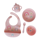 Silicone Feeding Set 5pc - Rainbow