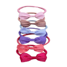 6pk Baby Bow Headband Set