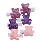 Glitter Teddy Bear Grip Clip
