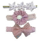 3pk Dusty Pink Headband Set