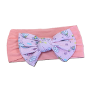 Coral and Pink Unicorn Oversized Bow