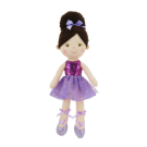 35cm Brown Hair Ballerina Soft Doll