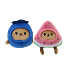Smoochy Pet Pals Blue Berry and Watermelon Pet Toy 13cm 2 Pack