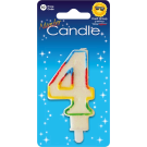 Rainbow Candle Number 4