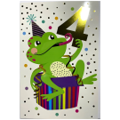 Birthday Card - 4 Years Old Balloon