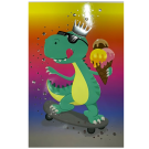 Greetings Card - Colourful Party Dino