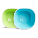 Munchkin Splash Toddler Bowls (2 Pack) - Green & Blue