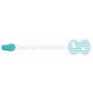 Soother Clip With Chain - Blue