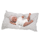 40cm Elegance Reborn Weighted Soft Body Doll Dafne; with Dummy and Cushion; Pink