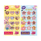 Besties 3D Stickers With Glitters 2 Assorted