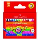 Faber Castell 12 Slim Wax Crayons