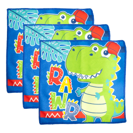 3 Pack Microfibre Face Cloth - Dino | Toys R Us Online