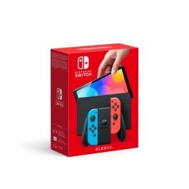 Nintendo Switch OLED Console - Neon Red And Neon Blue | Toys R Us