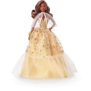 2023 Holiday Barbie Doll, Barbie Signature in Golden Gown and Displayable Packaging
