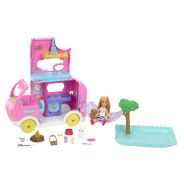 Barbie Camper, Chelsea 2-in-1 Playset with Small Doll