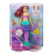 Disney Princess Toys, Ariel Swimming Mermaid Doll with colour-Change Hair and Tail, Water Toy Inspired by the Disney Movie