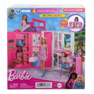 Barbie Doll House Playset, Getaway House with 4 Play Areas 