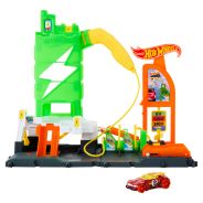 Hot Wheels City Super Recharge Fuel Station Playset 