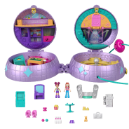 Polly Pocket Double Play Compact Assortment With Skating Or Space Themes