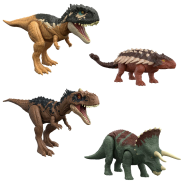 Jurassic World: Dominion Roar Strikers Dinosaur Action Figures With Roar Sound & Species Specific Attack Action, Medium Size Physical & Digital Play, Assortment