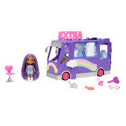 Barbie Extra Mini Minis Tour Bus Playset With Doll, Expandable Vehicle, Clothes And Accessories​