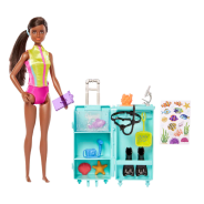 Barbie Marine Biologist Doll And Accessories, Mobile Lab Playset 