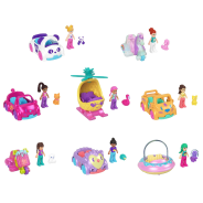 Polly Pocket Micro Doll With Die-Cast Vehicle And Mini Pet, Travel Toys, Assortment