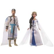 Disney’s Wish 2 Doll Set, King Magnifico & Queen Amaya Posable Fashion Dolls with Removable Outfits & Accessories 