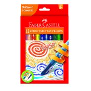 Faber-Castell 12 Twist Retractable Crayons 