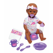 New Born Baby 43cm Baby with violet accessories