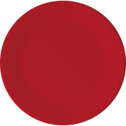 Eco Compostable Red Paper Plates Large 8pieces