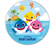 Baby Shark Paper Plates Large 23Cm 8pieces