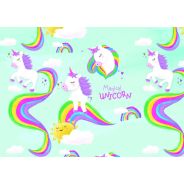 Creatives Themed Single Roll Wrap Litho Soaring Unicorn