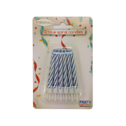  Birthday Candles Blue 12 Pack