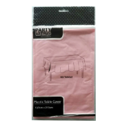 Plastic Table Cover Pink 