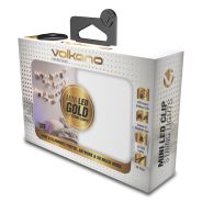 Volkano Twinkle Series Mini LED Clip String Lights - Gold