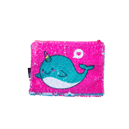 Sequin Narwhal Pencil Case