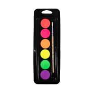 Dala Neon Water Colour Paint Set With Brush 