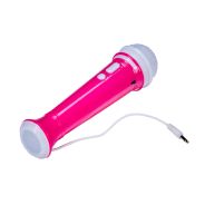MICROPHONE WITH LIGHT AND MUSIC PINK