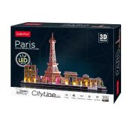 Cubic Fun Paris City Line 3D Puzzle with LEDs 115pc