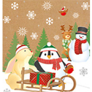 Craft Christmas Card Pack Of 5
