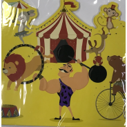 Strong Man At The Circus Card